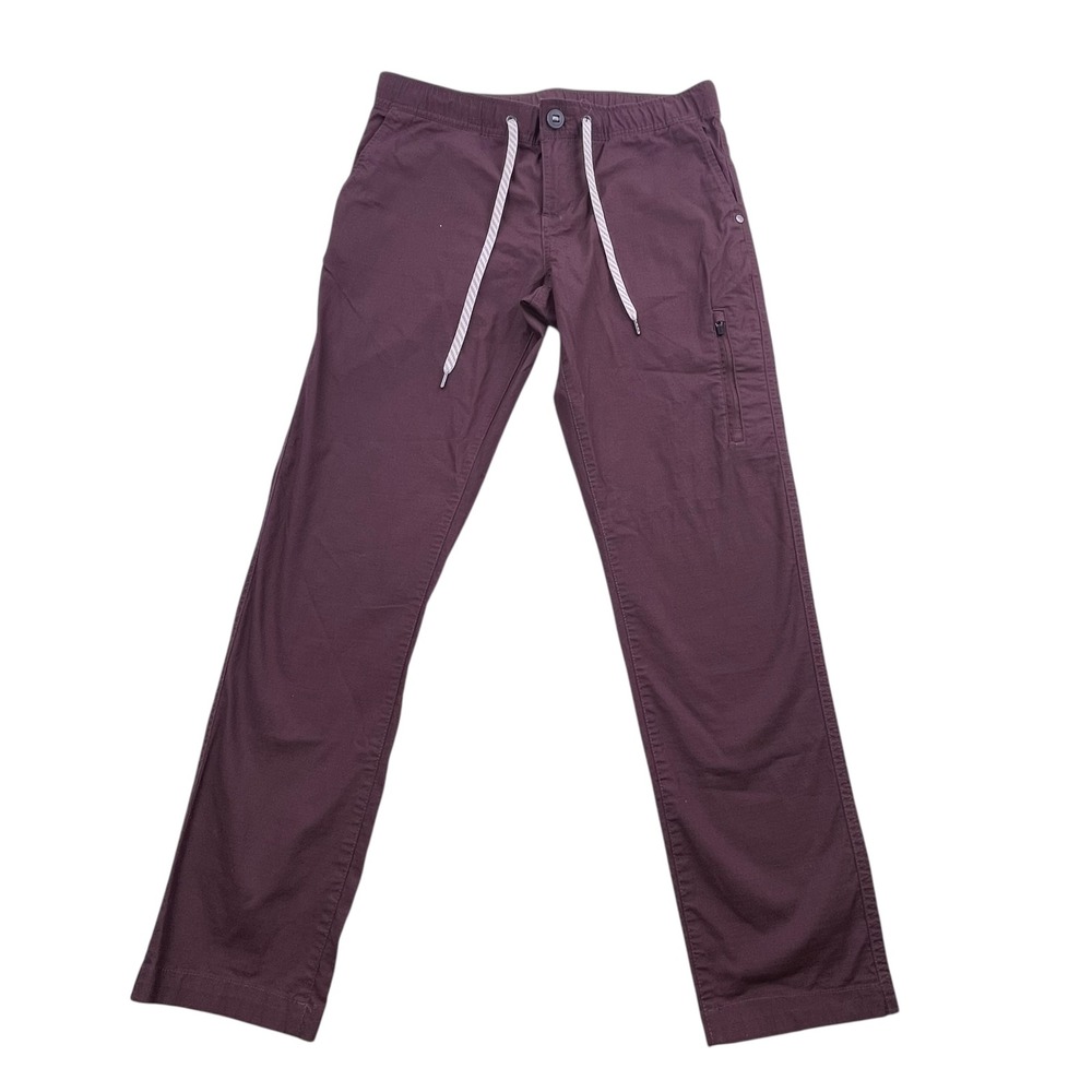 Vuori Ripstop Climber Pants Medium Mahogany Purple Organic Cotton VW401